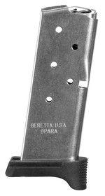 Beretta APX Carry 6 round magazine with pinky extension.